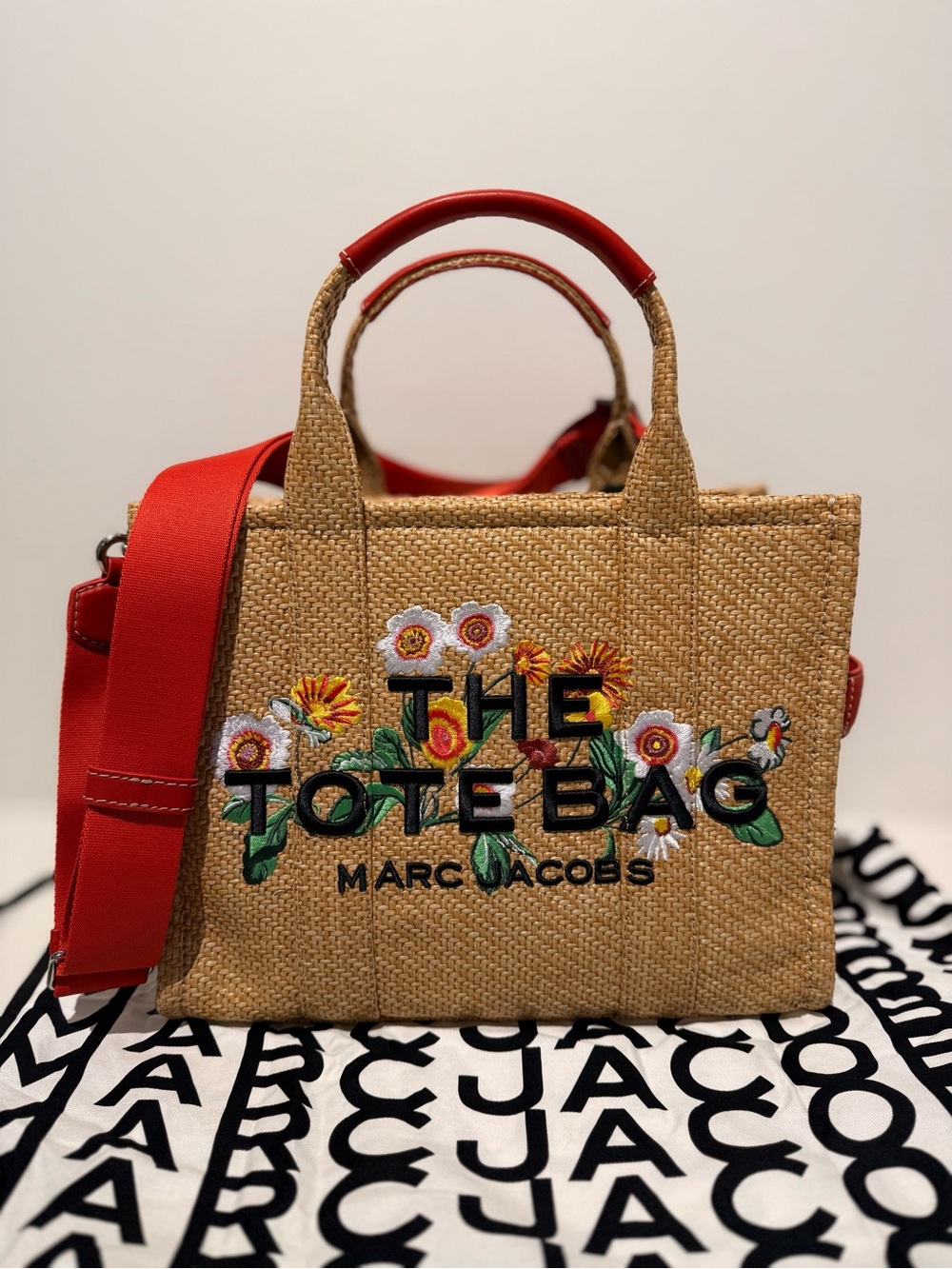 NWT Marc Jacobs woven medium tote bag - natural